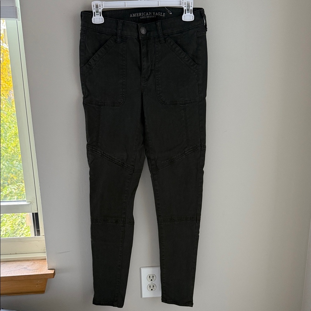 American Eagle Outfitters Greenish Gray Skinny Jeans
